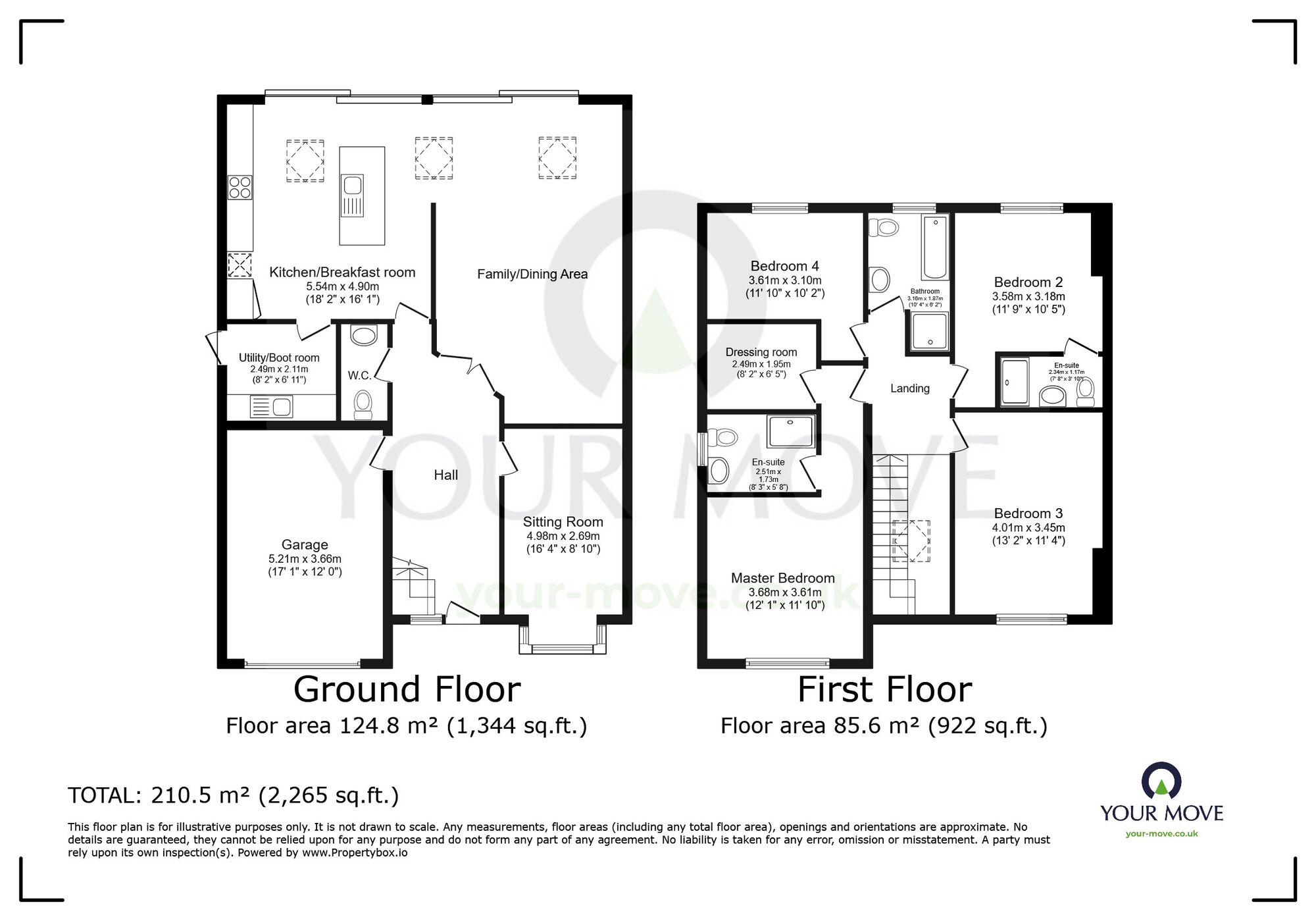 Floorplan of 4 bedroom Detached House for sale, Coutts Avenue, Shorne, Kent, DA12