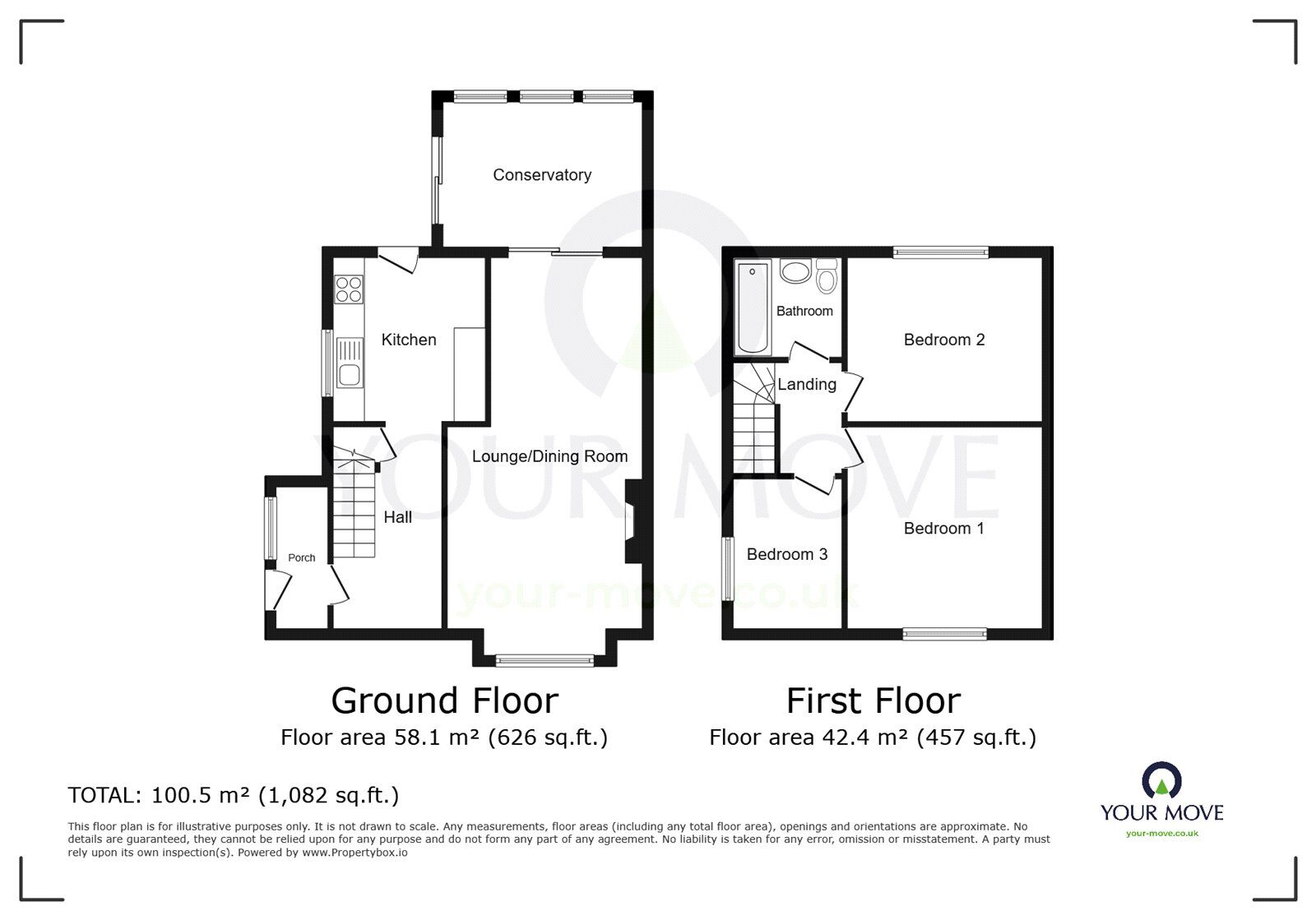 Floorplan of 3 bedroom Semi Detached House to rent, Leander Drive, Gravesend, Kent, DA12