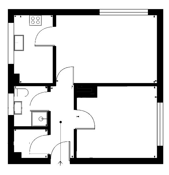 Floorplan of 1 bedroom  Flat to rent, Glen Mallie, East Kilbride, Glasgow, G74