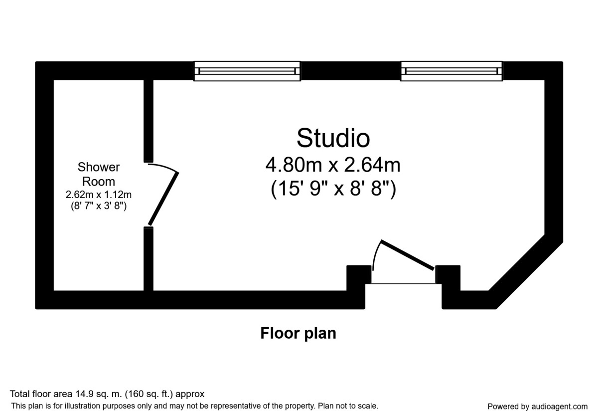 Floorplan of 1 bedroom  Room to rent, Western Road, St. Leonards-On-Sea, East Sussex, TN37