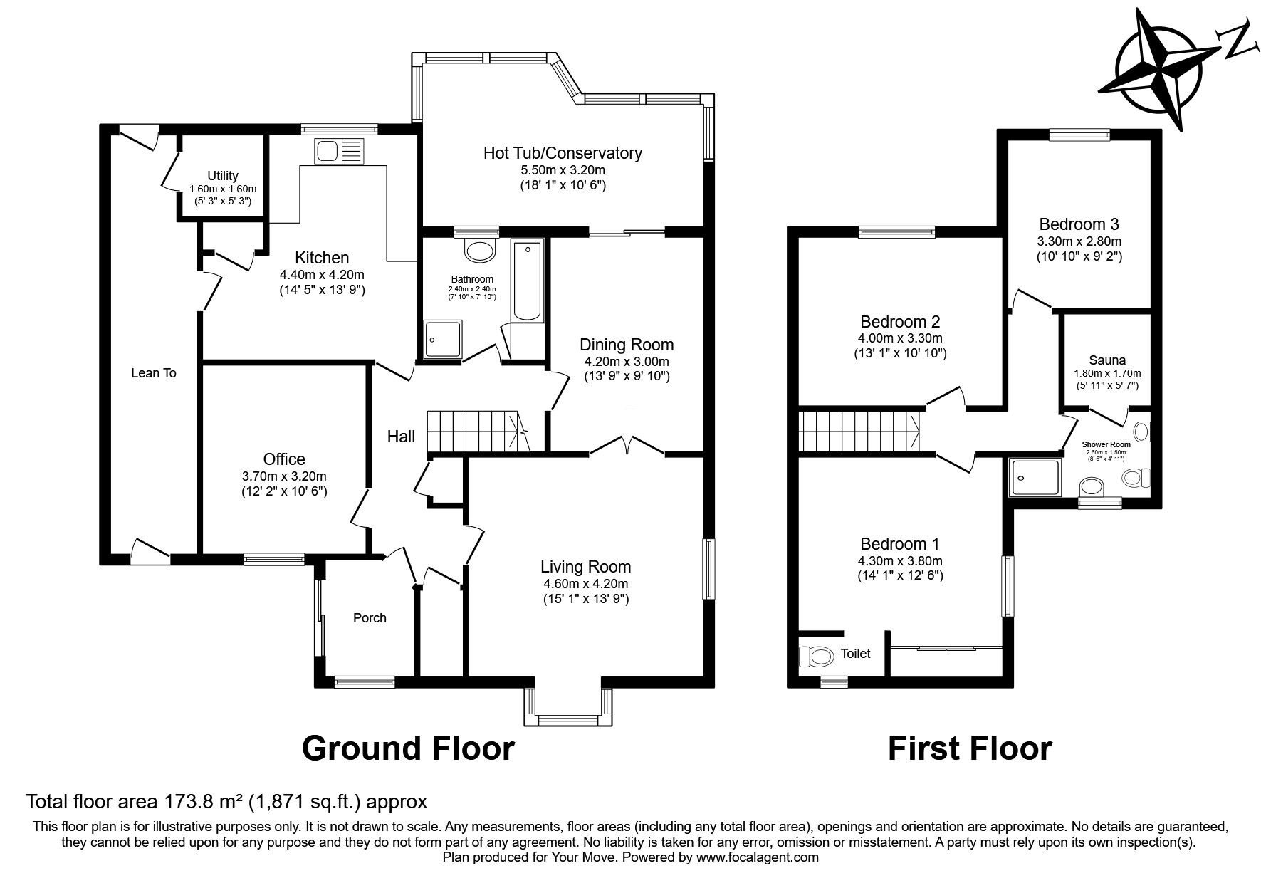 Floorplan of 4 bedroom Detached House for sale, Mill Lane, Hastings, East Sussex, TN35