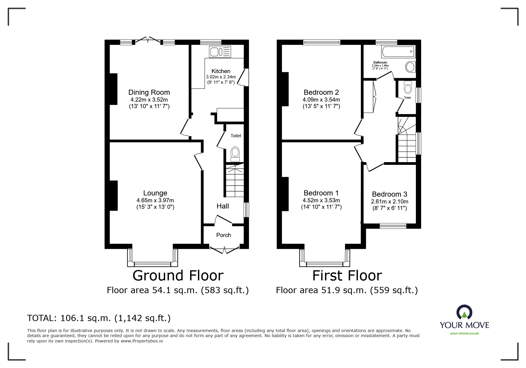 Floorplan of 3 bedroom Semi Detached House for sale, King Edward Avenue, Hastings, East Sussex, TN34