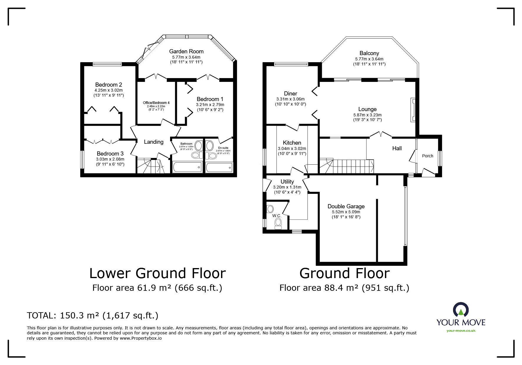 Floorplan of 4 bedroom Detached House for sale, Centurion Rise, Hastings, East Sussex, TN34