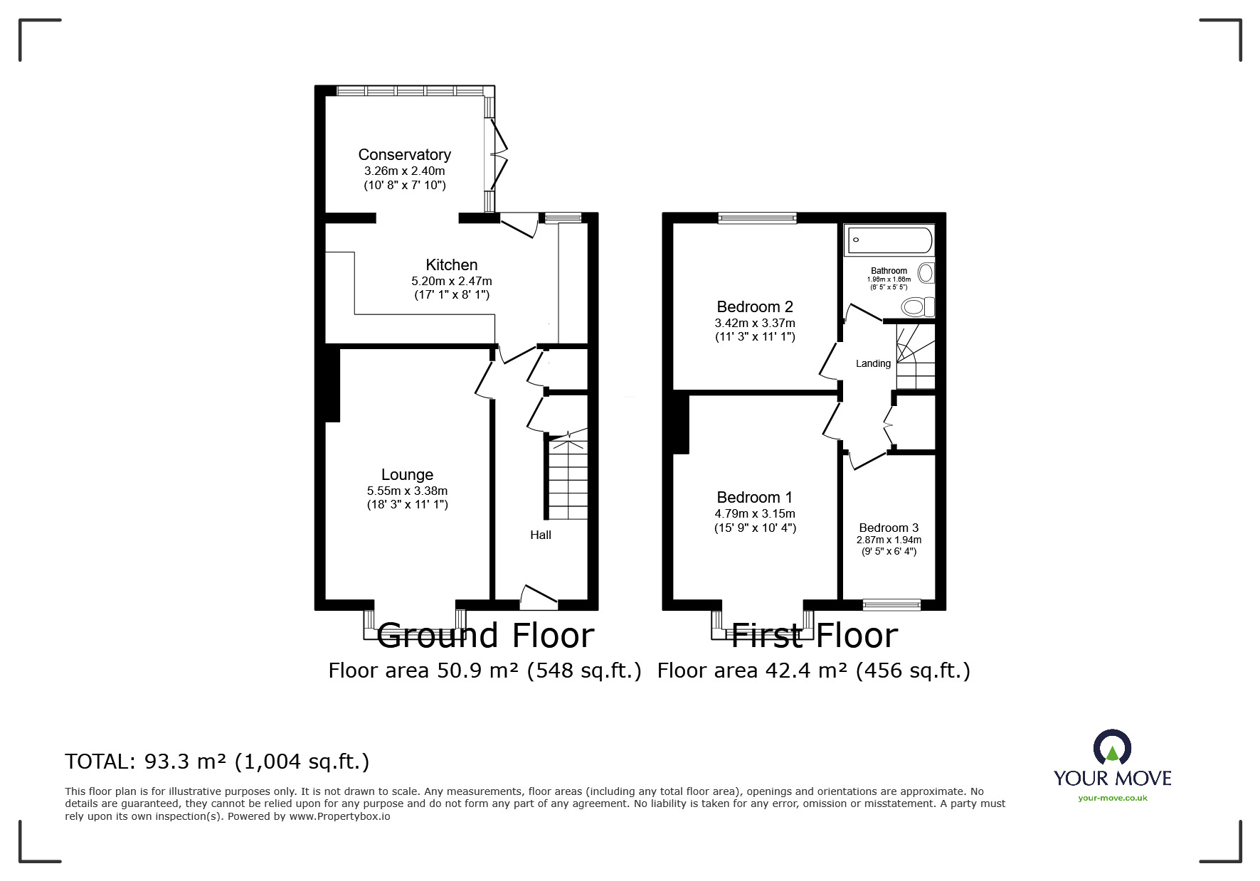 Floorplan of 3 bedroom Semi Detached House for sale, Elphinstone Avenue, Hastings, East Sussex, TN34