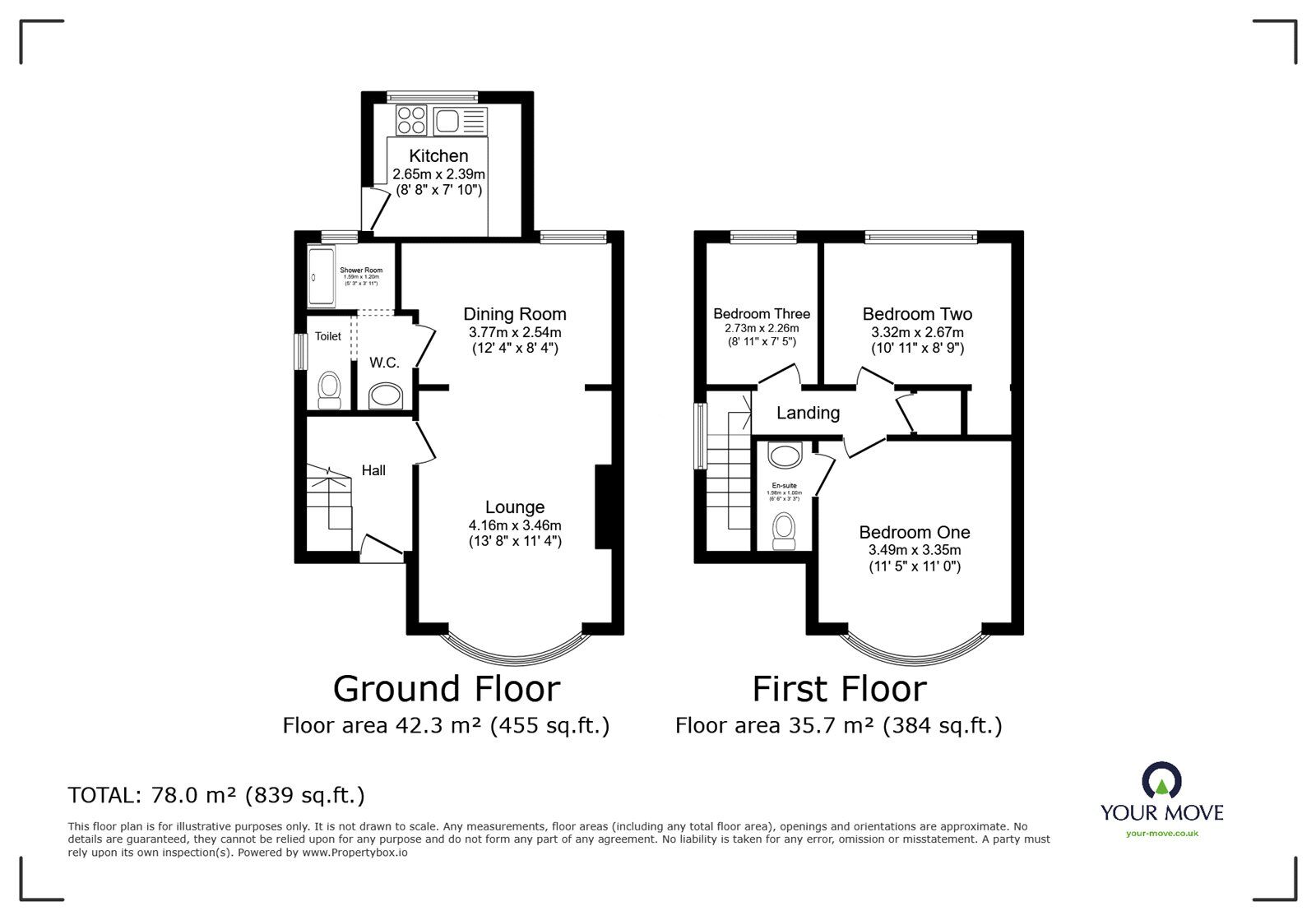 Floorplan of 3 bedroom Semi Detached House to rent, Cedar Walk, Hemel Hempstead, Hertfordshire, HP3