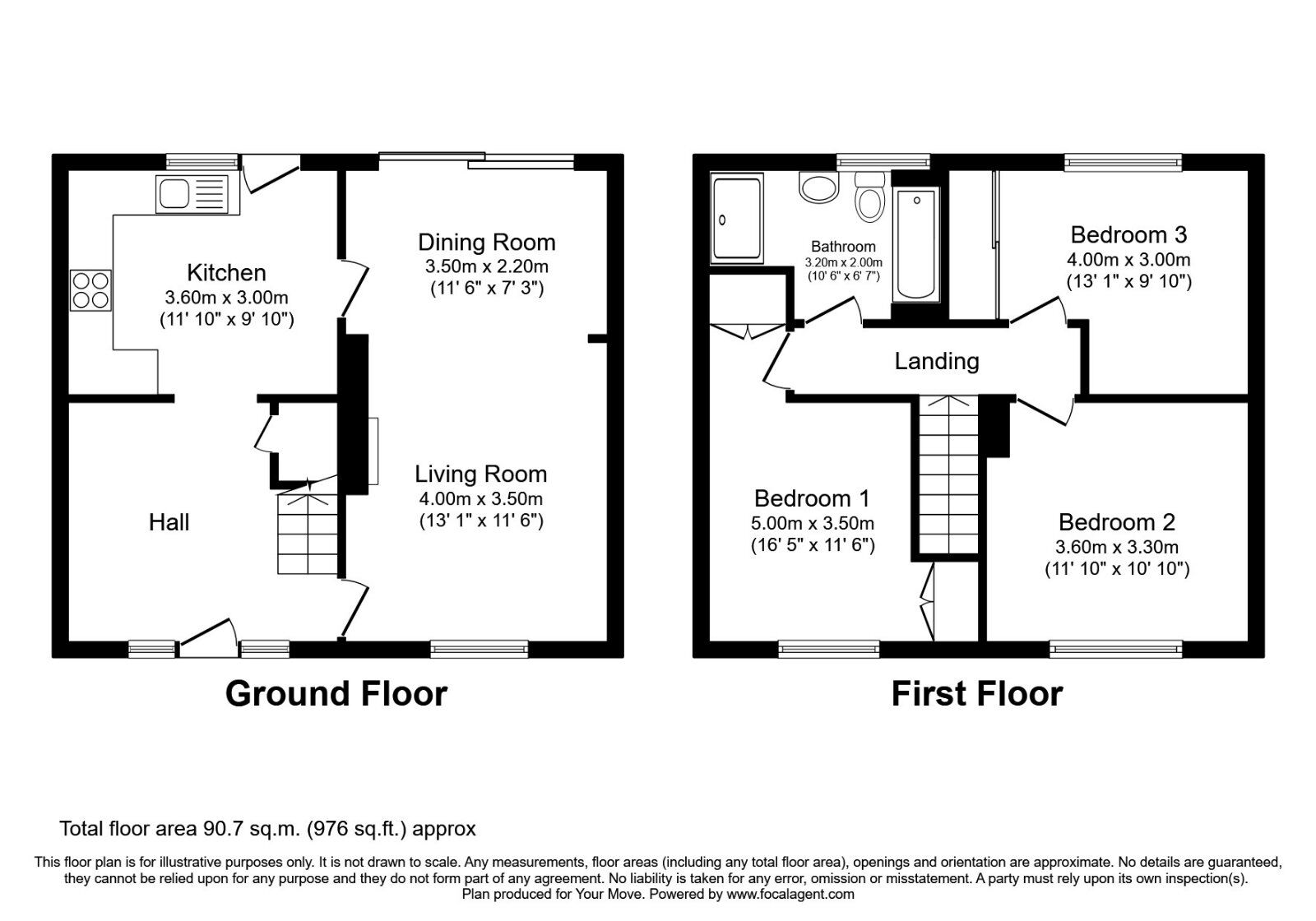 Floorplan of 3 bedroom Mid Terrace House for sale, Jupiter Drive, Hemel Hempstead, Hertfordshire, HP2