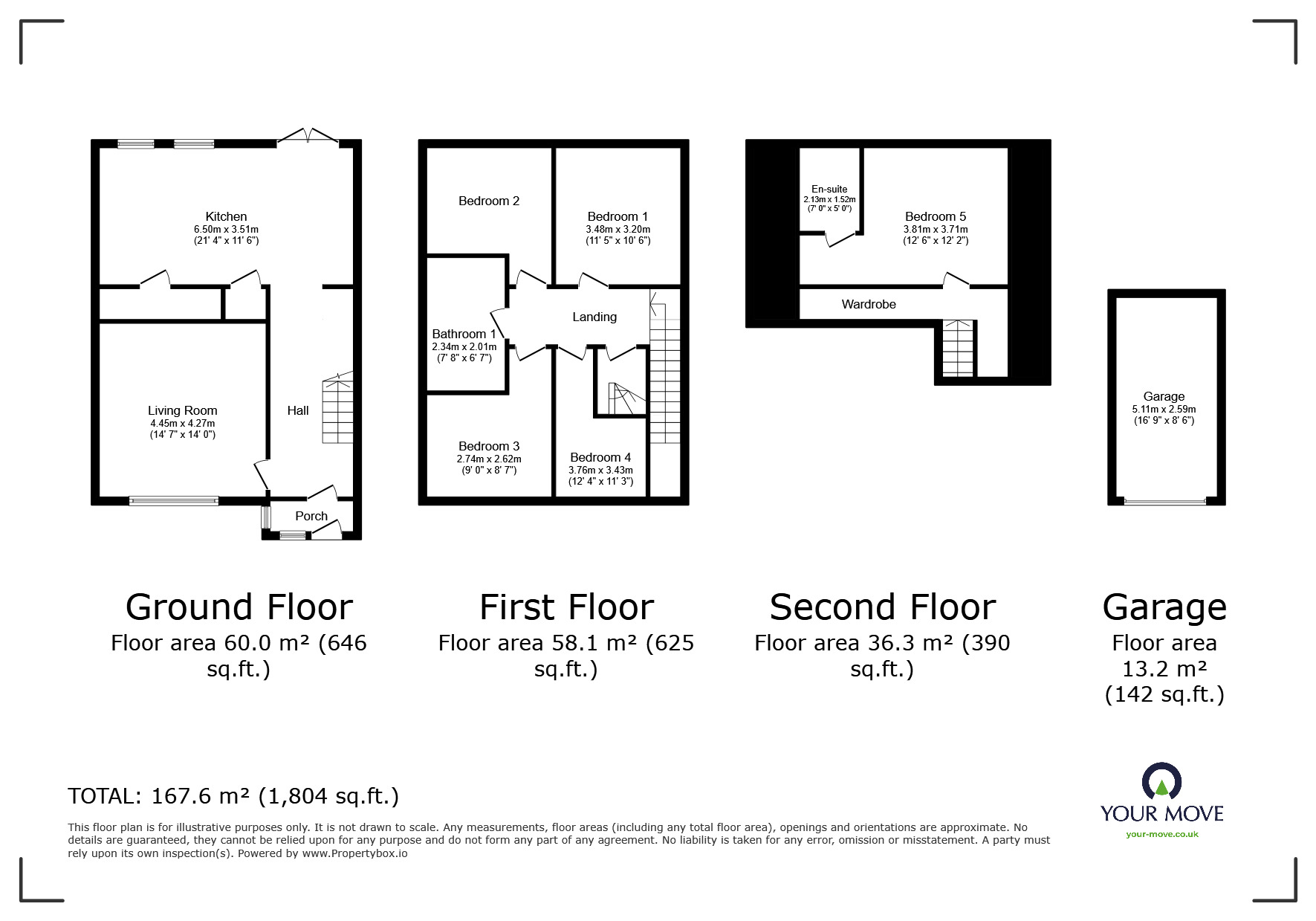 Floorplan of 5 bedroom Semi Detached House for sale, Fouracres Drive, Hemel Hempstead, Hertfordshire, HP3