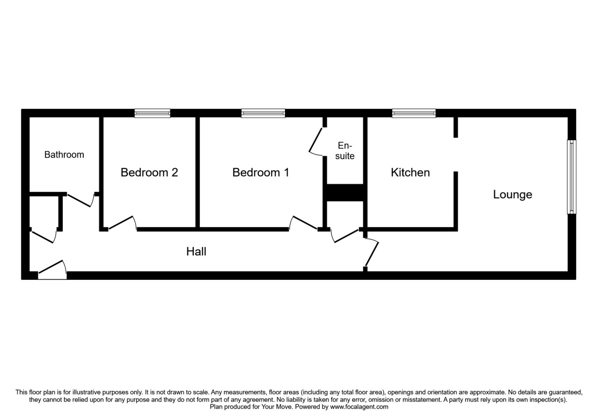 Floorplan of 2 bedroom  Flat to rent, Kilby Road, Stevenage, Hertfordshire, SG1