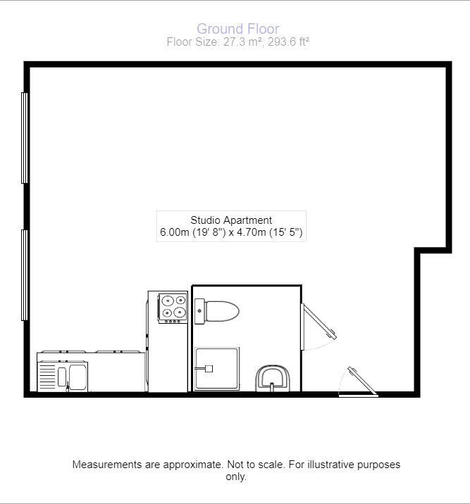 Floorplan of  Flat to rent, Regent Street, Hinckley, Leicestershire, LE10