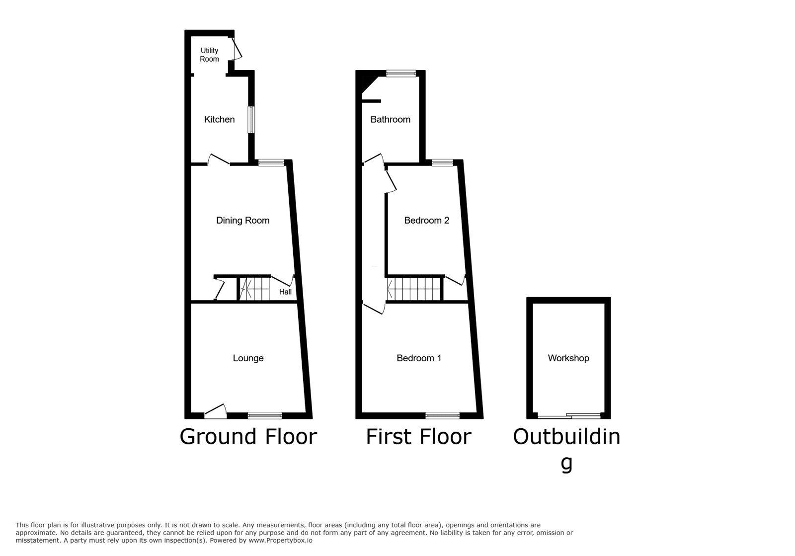 Floorplan of 2 bedroom End Terrace House for sale, Princess Road, Hinckley, Leicestershire, LE10