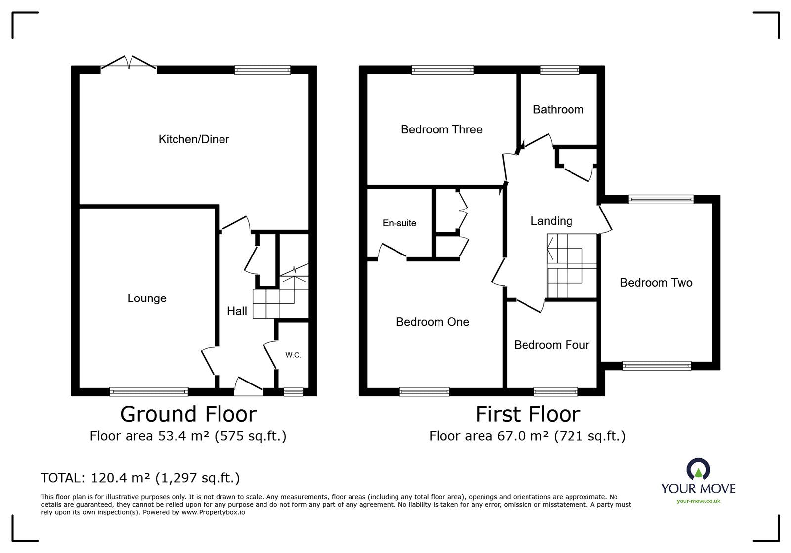 Floorplan of 4 bedroom Detached House for sale, Olympic Way, Hinckley, Leicestershire, LE10