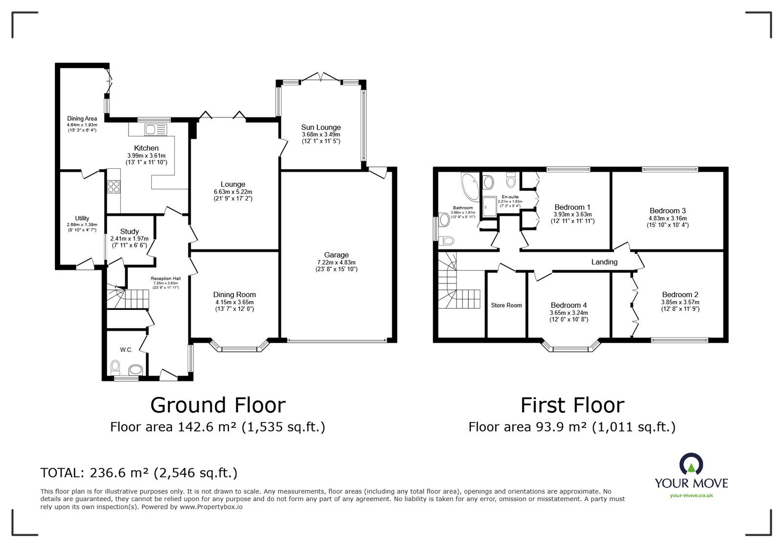 Floorplan of 4 bedroom Detached House for sale, Bradgate Road, Leicestershire, LE10