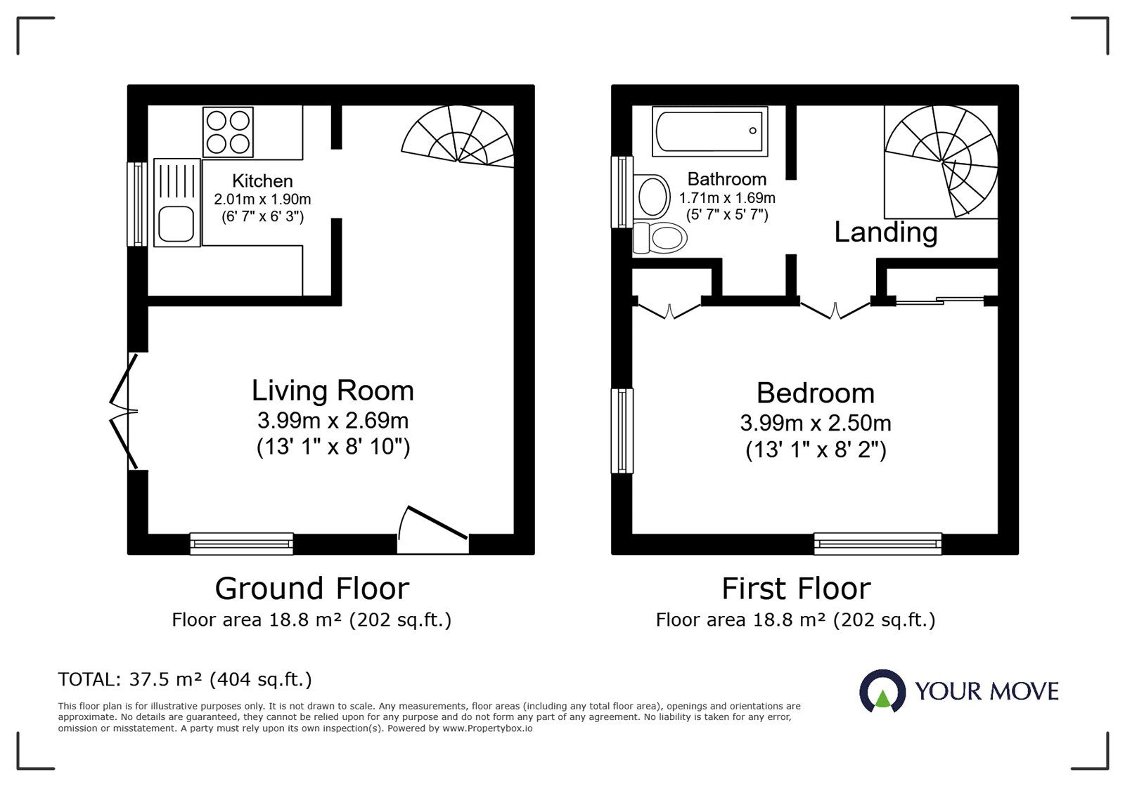 Floorplan of 1 bedroom  House to rent, Willow Close, Burbage, Leicestershire, LE10