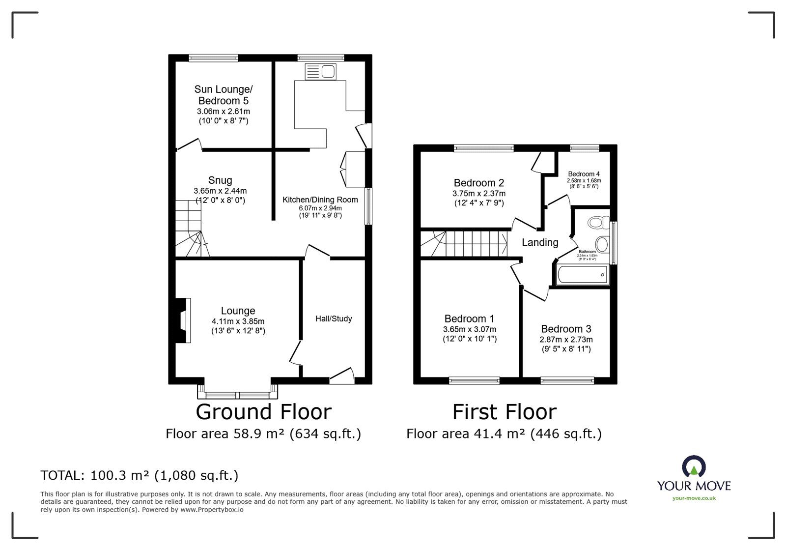 Floorplan of 5 bedroom Semi Detached House for sale, Brockhurst Avenue, Burbage, Leicestershire, LE10