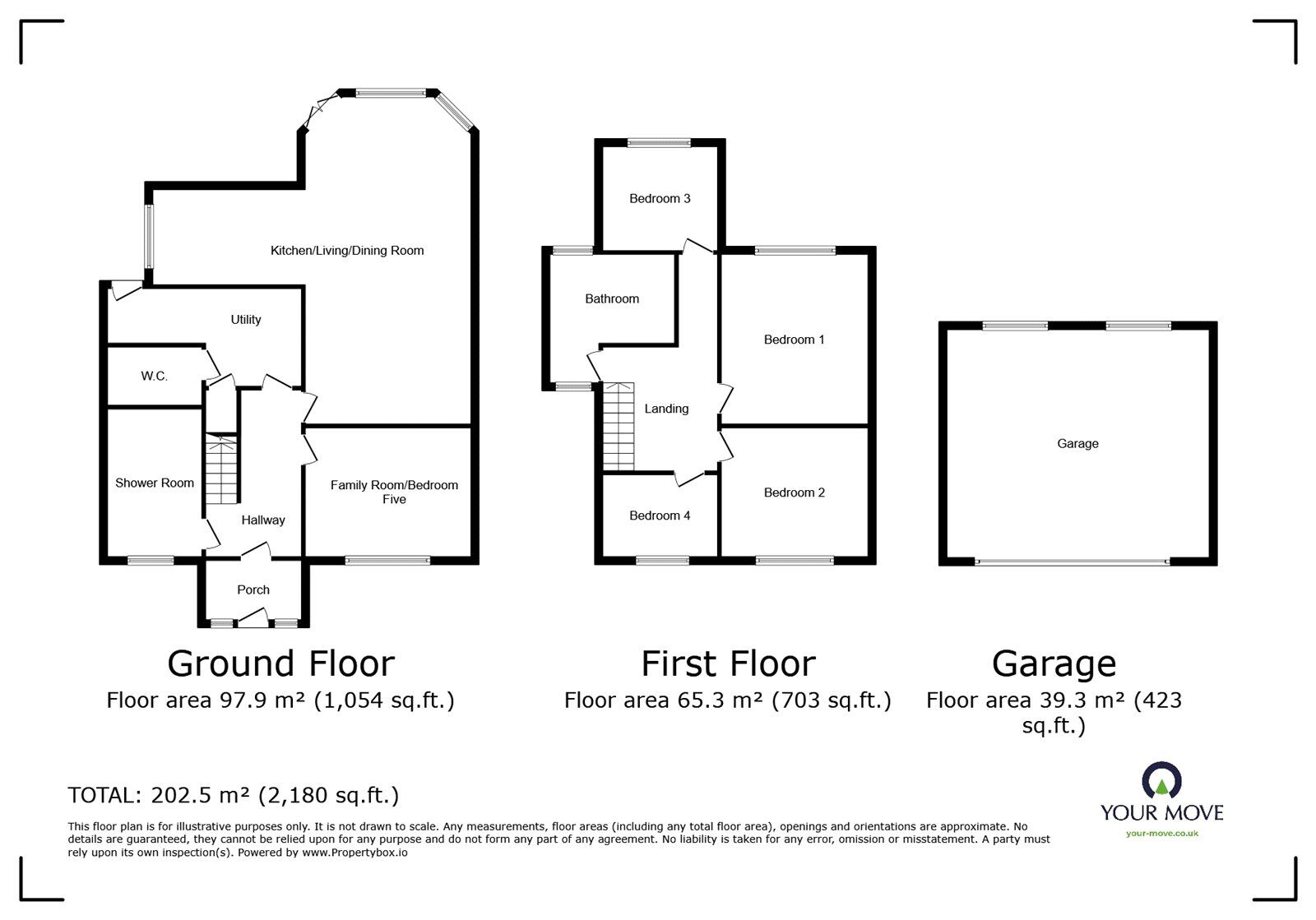 Floorplan of 4 bedroom Semi Detached House for sale, Brookside, Burbage, Leicestershire, LE10