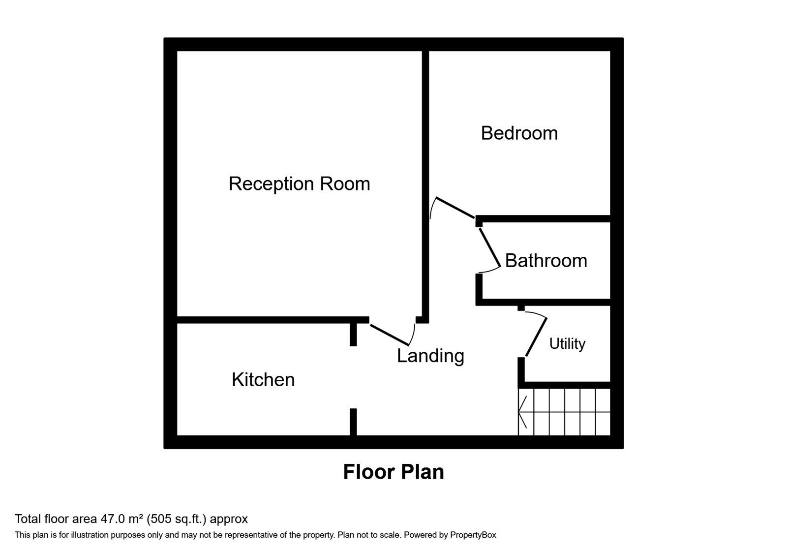 Floorplan of 1 bedroom  Flat to rent, Queen Street, Hitchin, Hertfordshire, SG4