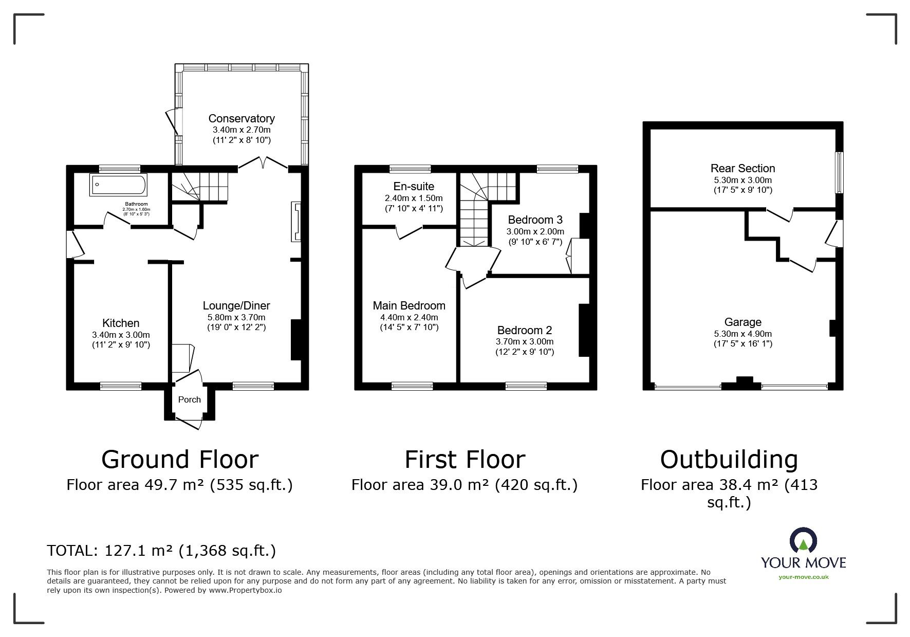 Floorplan of 3 bedroom Semi Detached House for sale, High Street, Isle of Grain, Kent, ME3