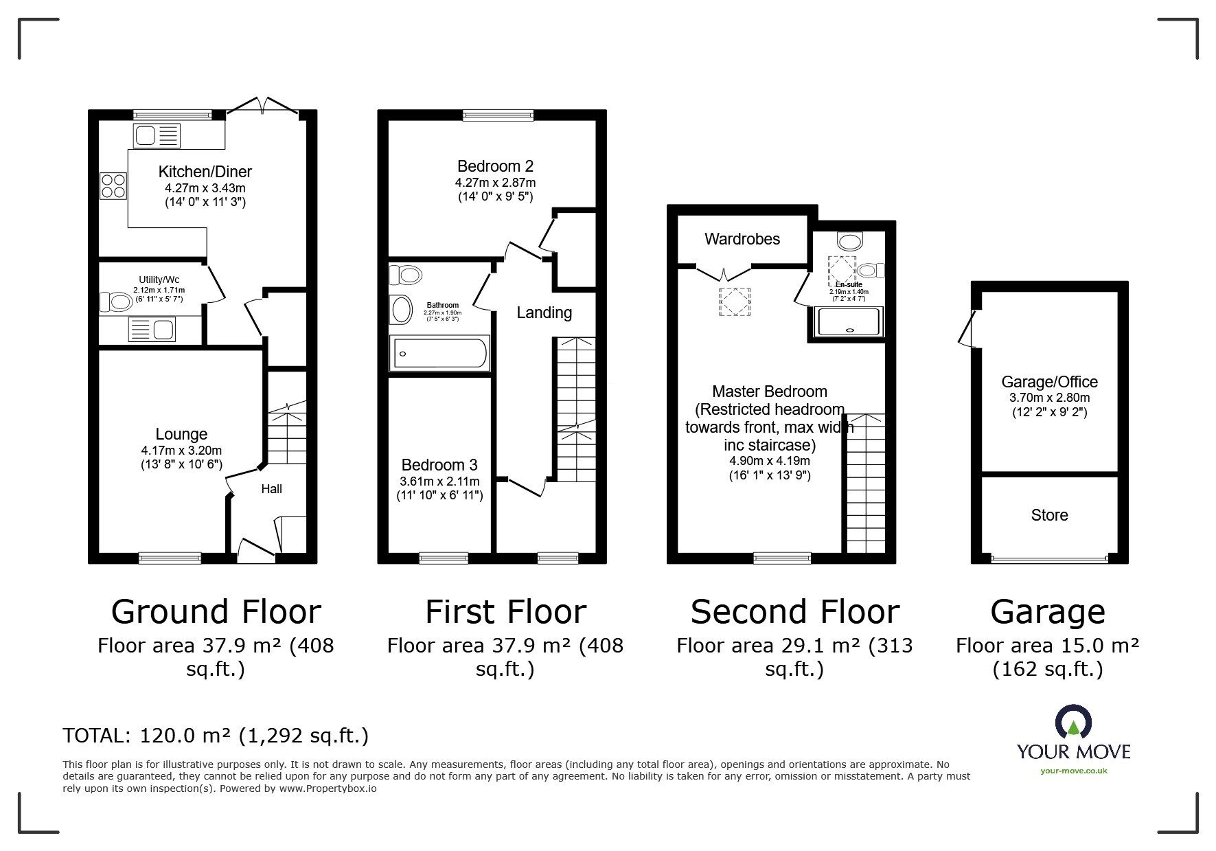 Floorplan of 3 bedroom Semi Detached House for sale, Invicta Drive, Hoo, Kent, ME3