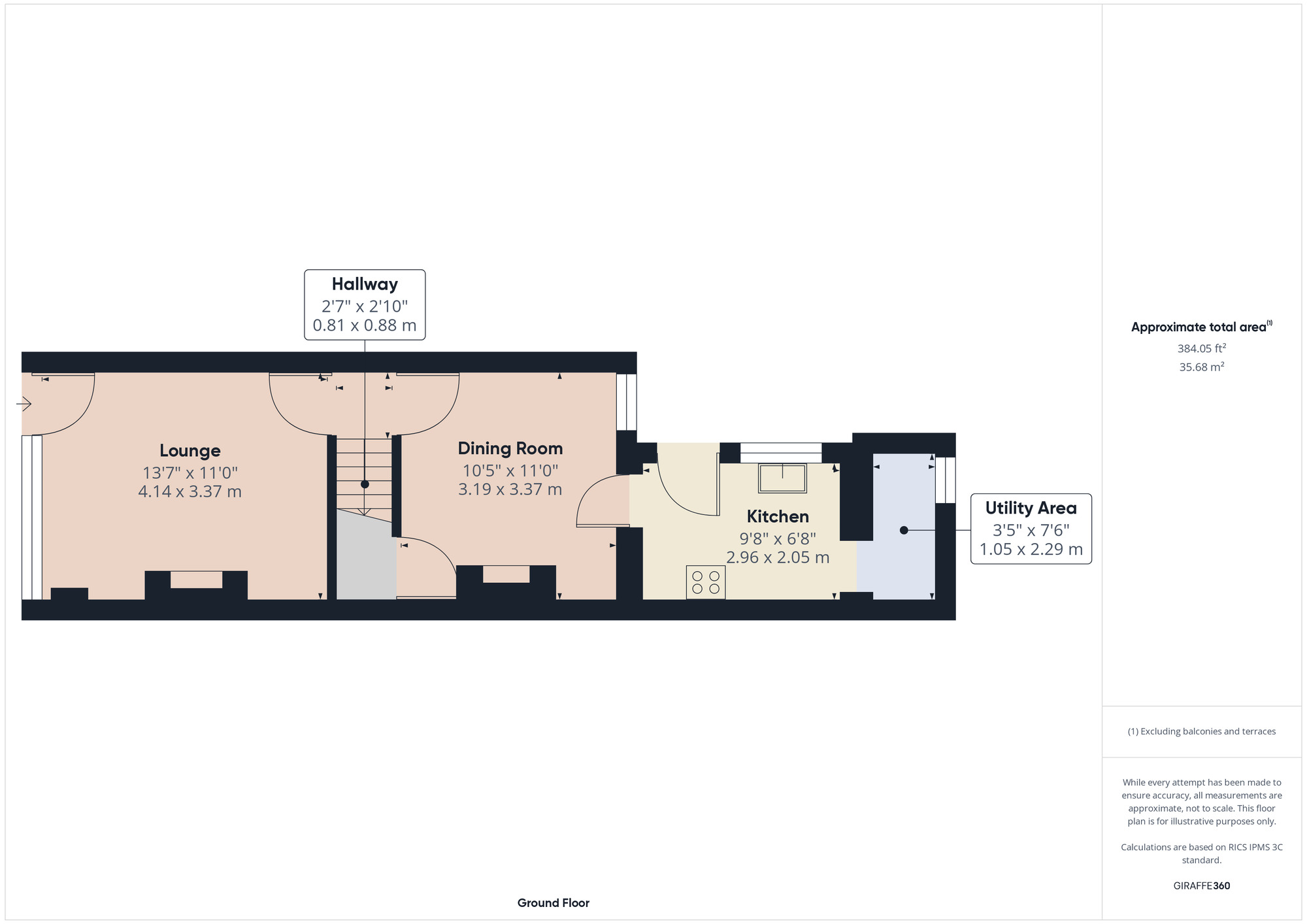 Floorplan of 2 bedroom Semi Detached House for sale, Albert Road, Romford, RM1