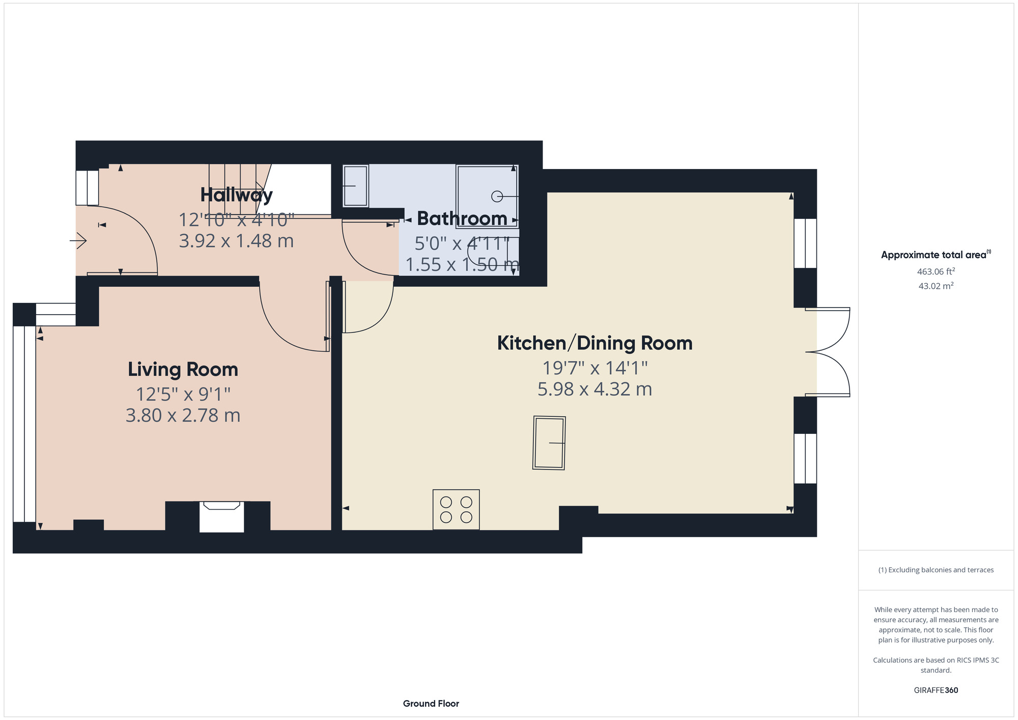 Floorplan of 3 bedroom Mid Terrace House for sale, Birch Crescent, Hornchurch, RM11