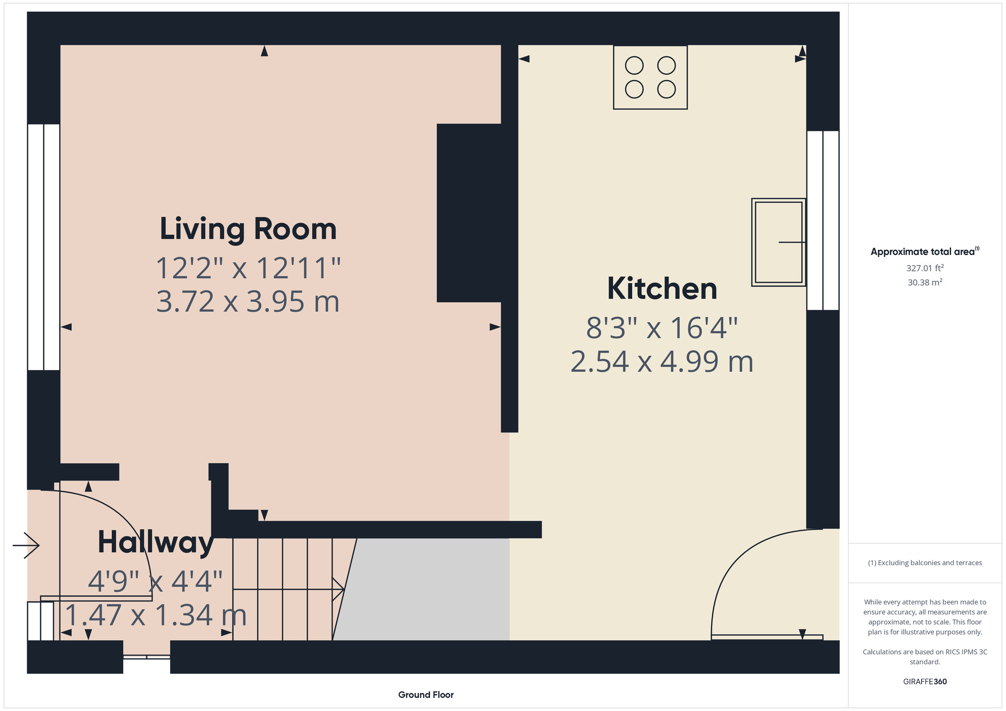 Floorplan of 3 bedroom Mid Terrace House for sale, Broseley Gardens, Romford, RM3