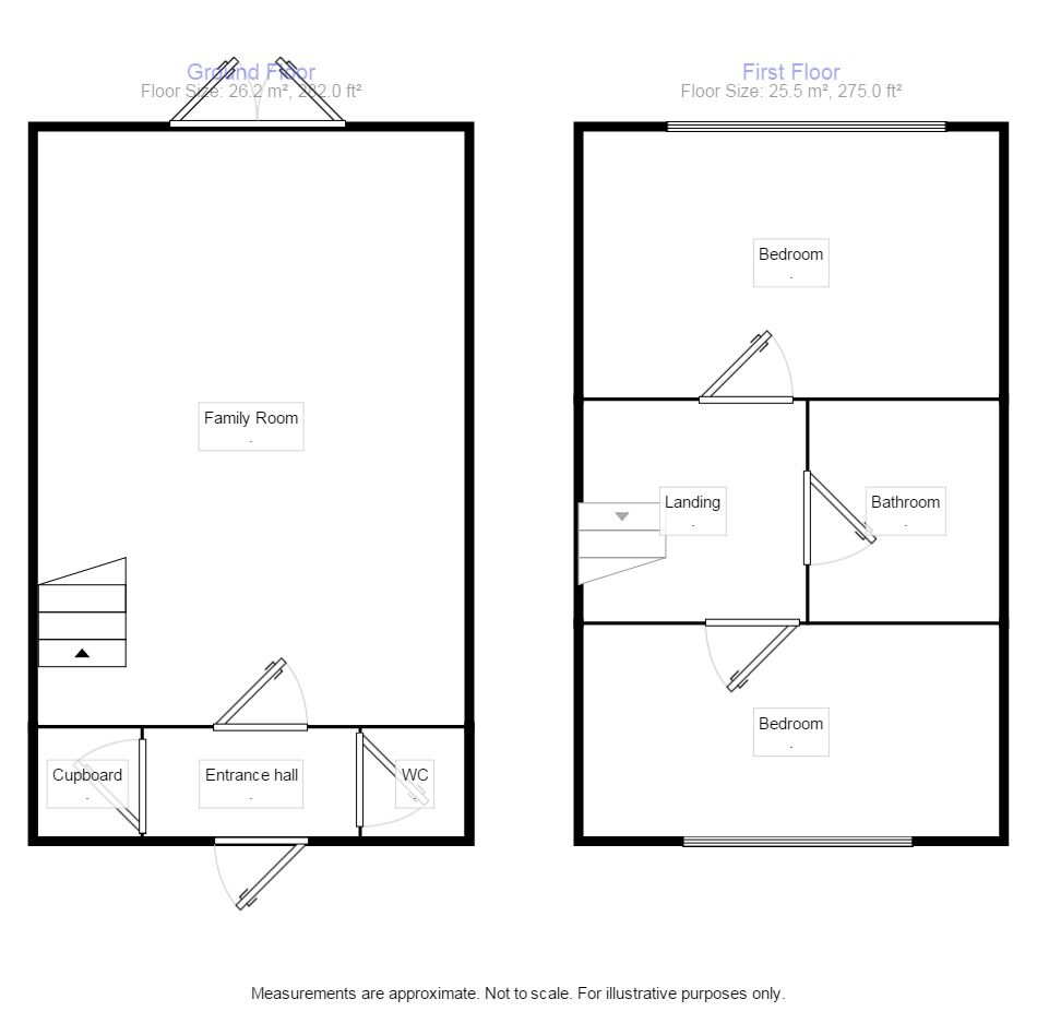 Floorplan of 2 bedroom Mid Terrace House to rent, Scollins Court, Ilkeston, Derbyshire, DE7