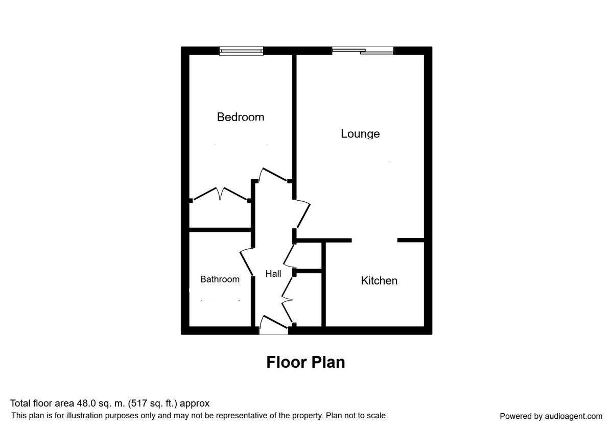 Floorplan of 1 bedroom  Flat for sale, Full Street, Derby, DE1