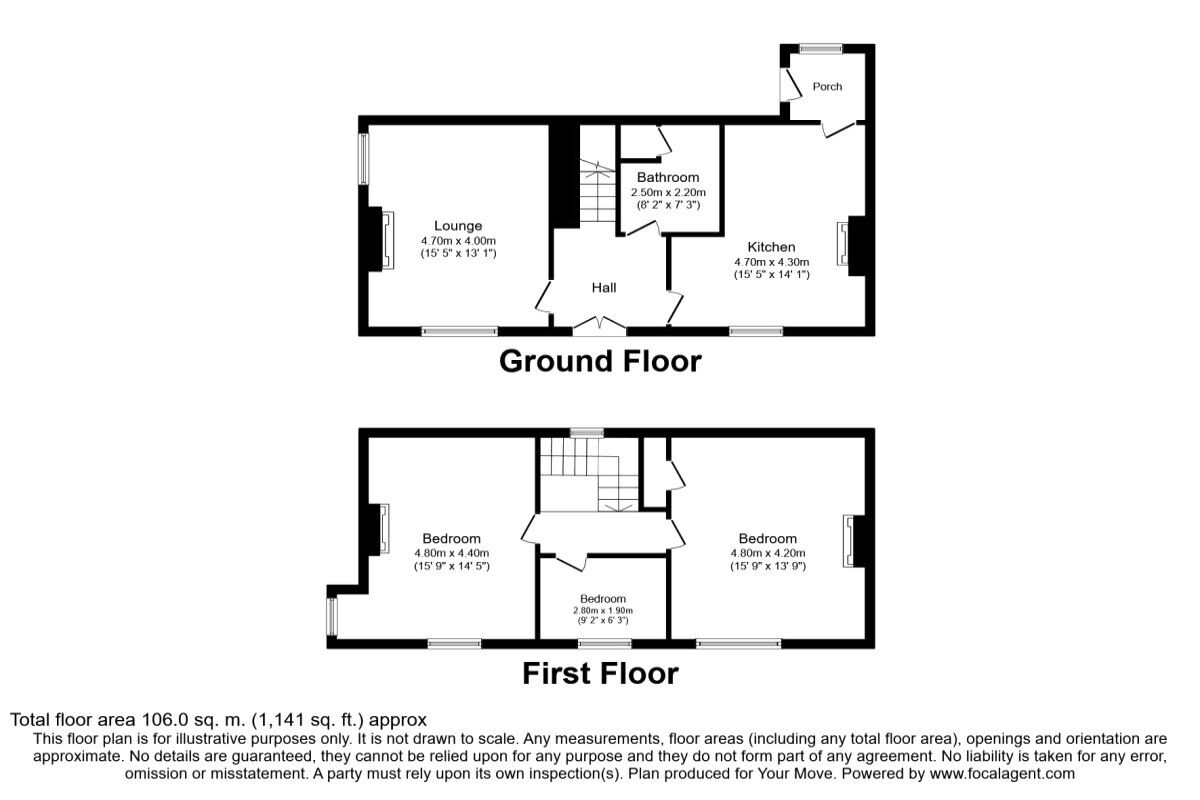 Floorplan of 3 bedroom Semi Detached House for sale, High Street, Dingwall, Ross-Shire, IV15