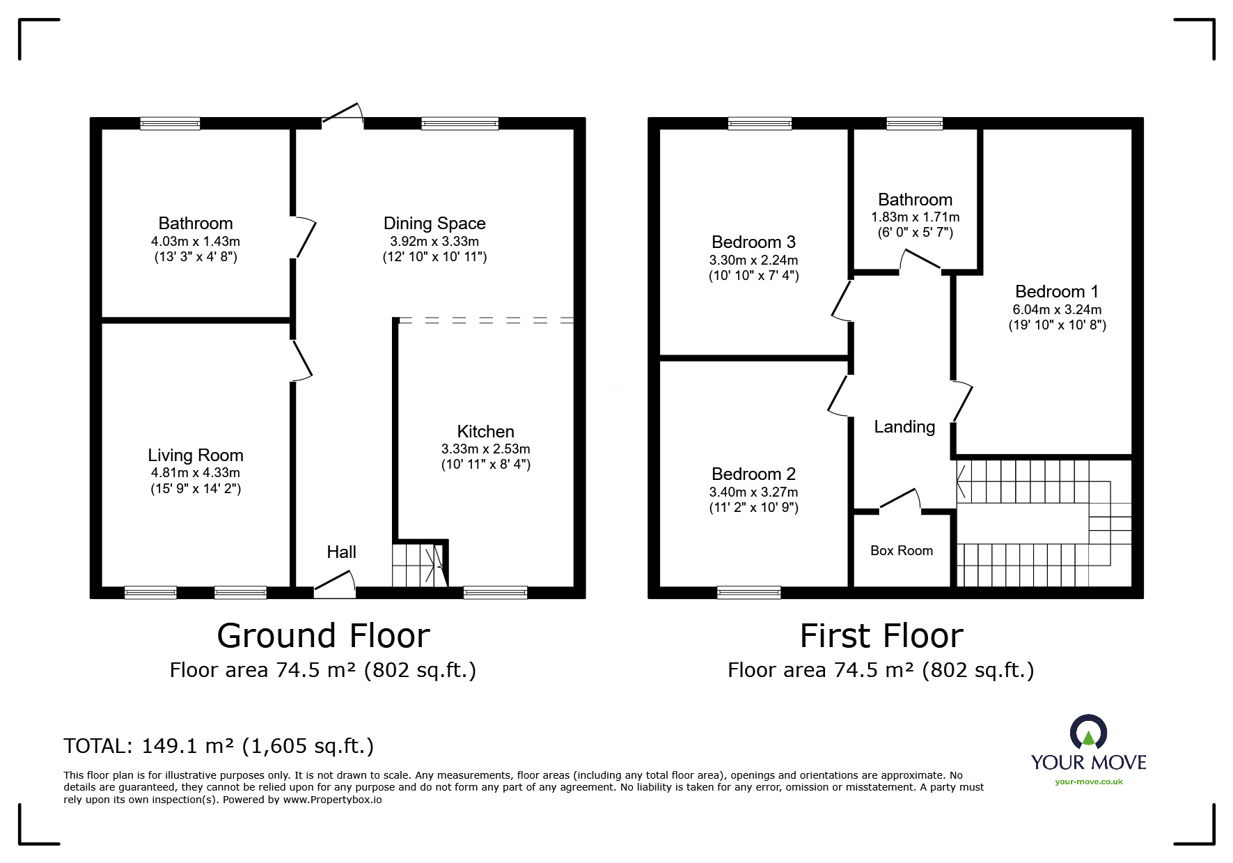 Floorplan of 3 bedroom Semi Detached House for sale, Telford Road, Inverness, Highland, IV3