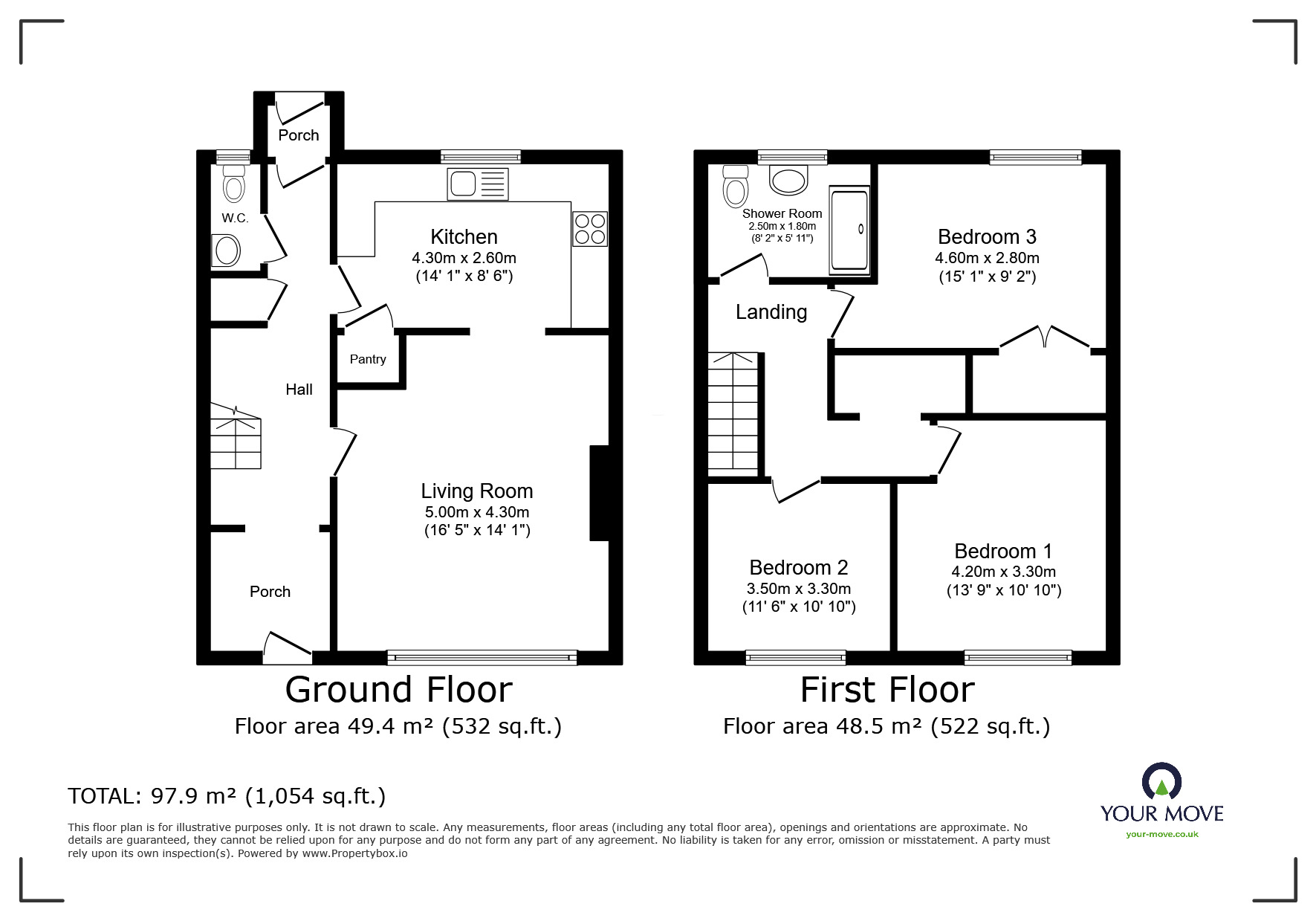 Floorplan of 3 bedroom Mid Terrace House for sale, Seaforth Road, Tain, Highland, IV19