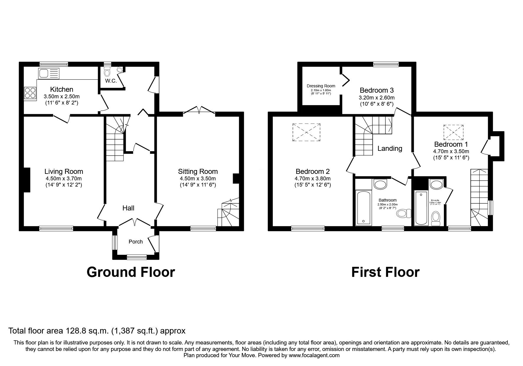 Floorplan of 3 bedroom Semi Detached House for sale, Lewiston, Drumnadrochit, Highland, IV63