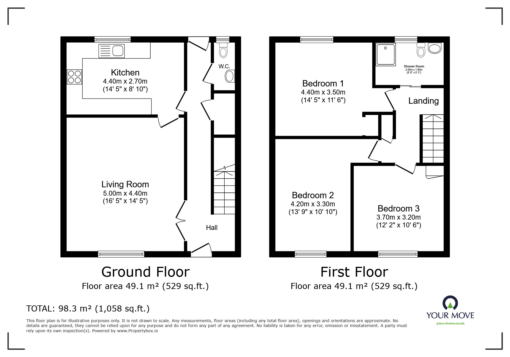 Floorplan of 3 bedroom Mid Terrace House for sale, Burgage Drive, Tain, Highland, IV19