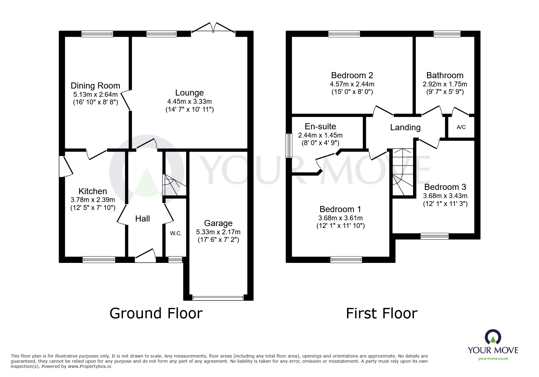 Floorplan of 3 bedroom Detached House for sale, Maun View Gardens, Sutton-in-Ashfield, Nottinghamshire, NG17