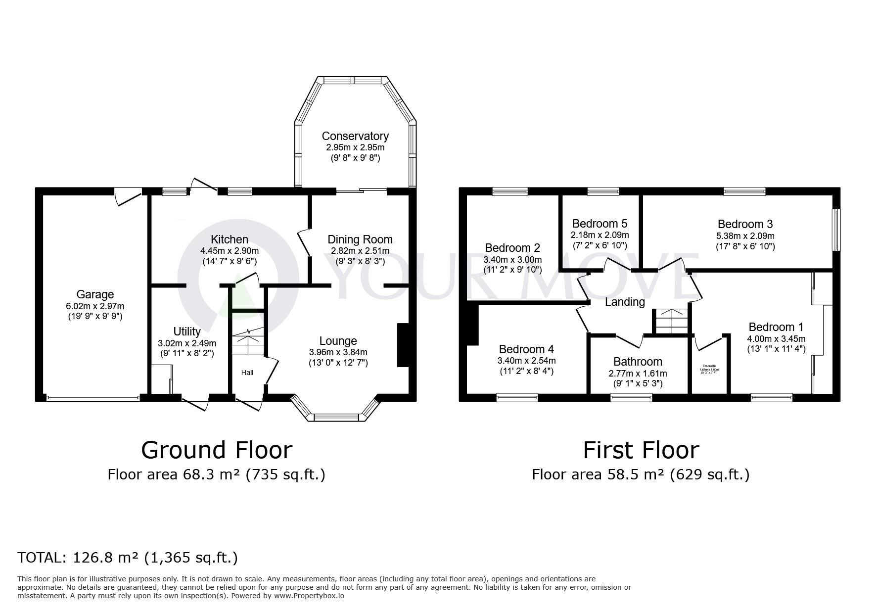 Floorplan of 5 bedroom Semi Detached House for sale, Long Meadow, Mansfield Woodhouse, Nottinghamshire, NG19