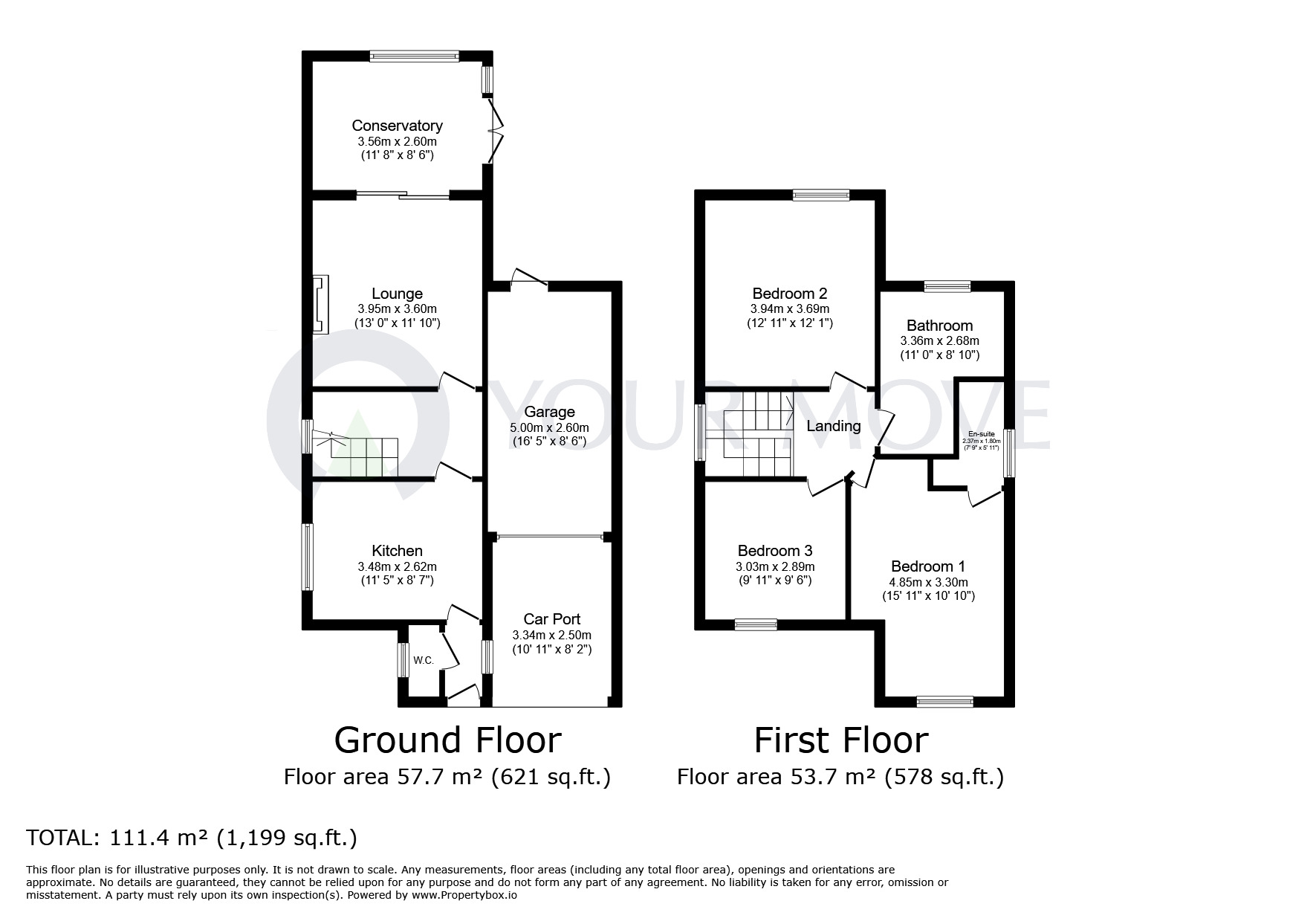 Floorplan of 4 bedroom Detached House for sale, Lime Avenue, Huthwaite, Nottinghamshire, NG17