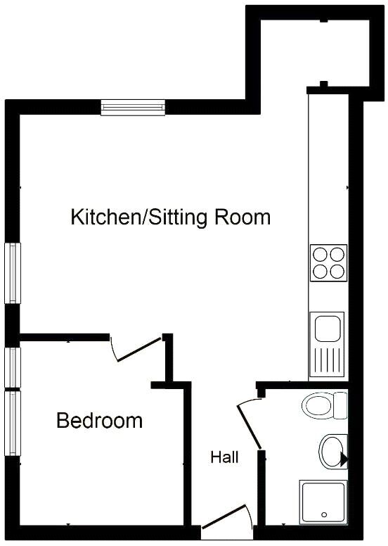 Floorplan of 1 bedroom  Flat for sale, Clare Road, Sutton-in-Ashfield, Nottinghamshire, NG17