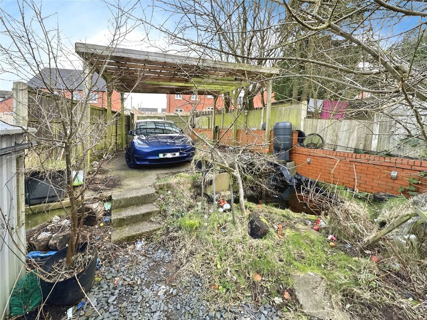 Rear Garden & Driveway