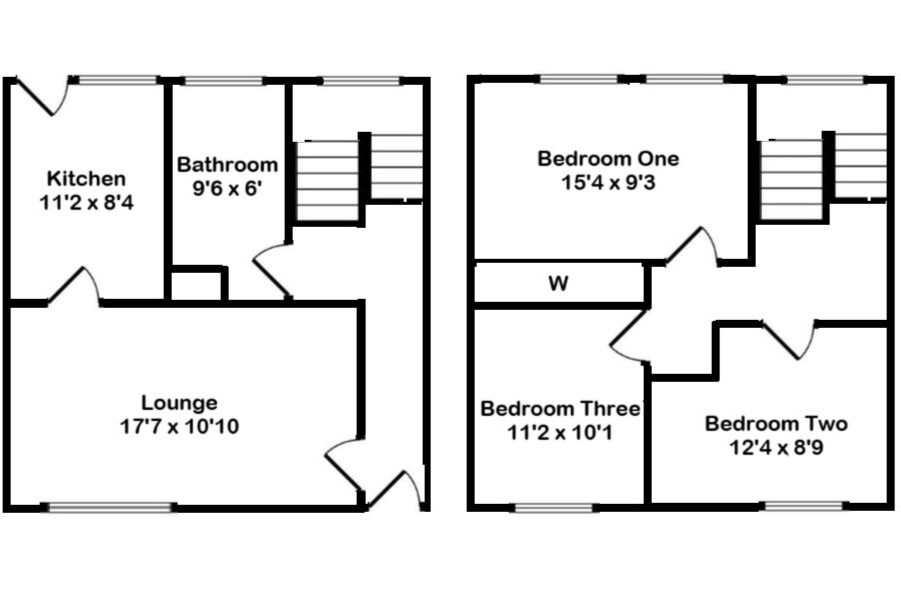 Floorplan of 3 bedroom Semi Detached House for sale, Rhyber Avenue, Lanark, South Lanarkshire, ML11