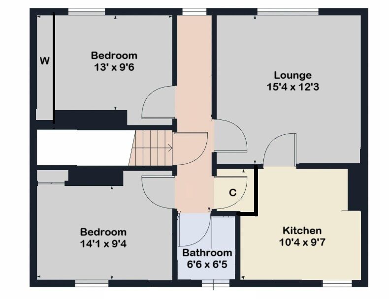 Floorplan of 2 bedroom  Flat for sale, Woodstock Road, Lanark, ML11