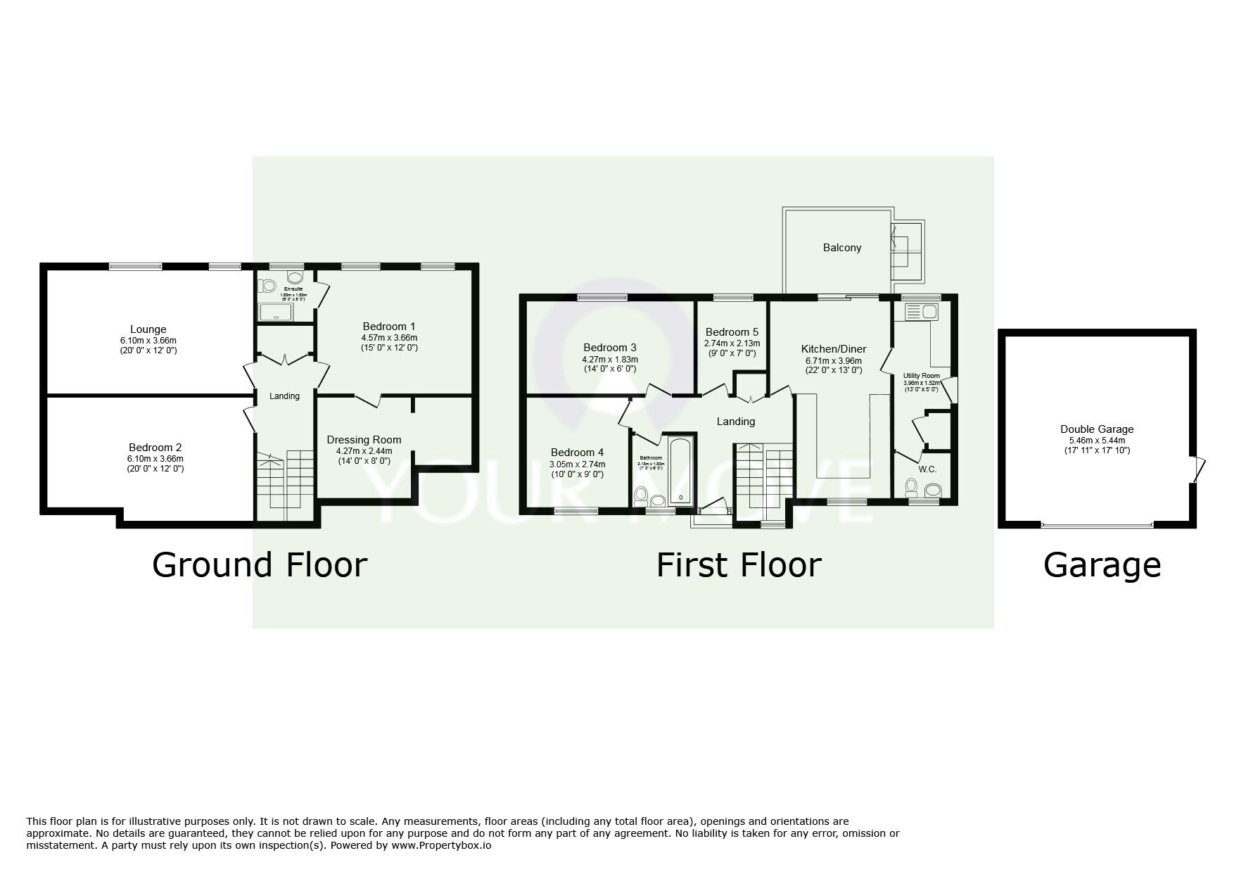 Floorplan of 5 bedroom Detached House for sale, Savernake Road, Leicester, Leicestershire, LE4