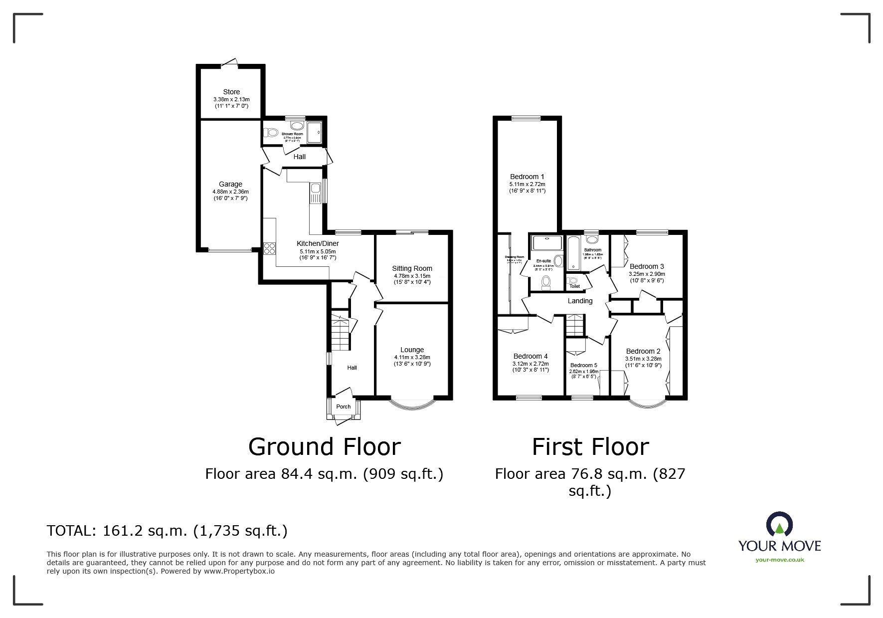 Floorplan of 5 bedroom Semi Detached House for sale, Wintersdale Road, Leicester, Leicestershire, LE5