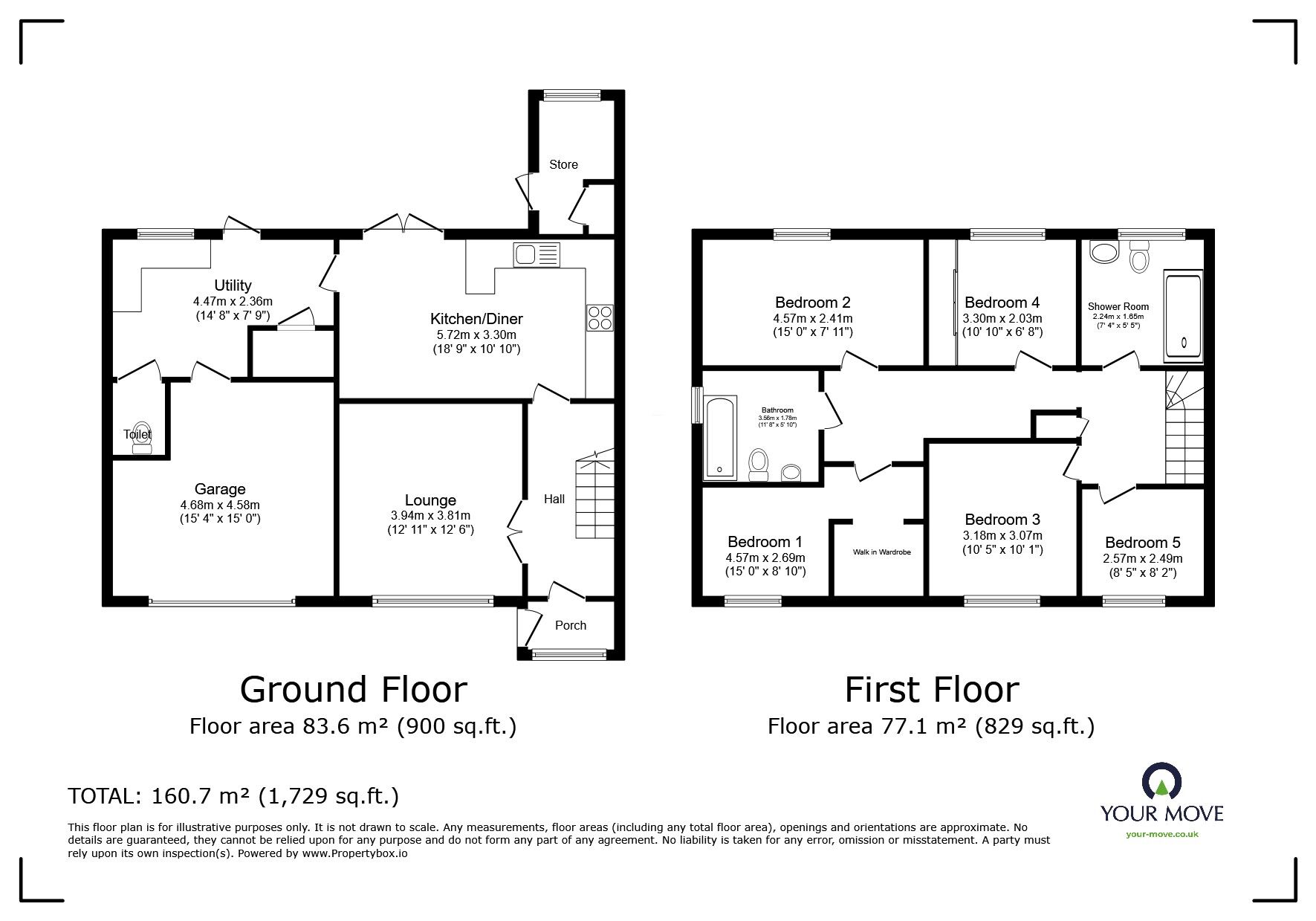 Floorplan of 5 bedroom End Terrace House for sale, New Parks Boulevard, Leicester, Leicestershire, LE3