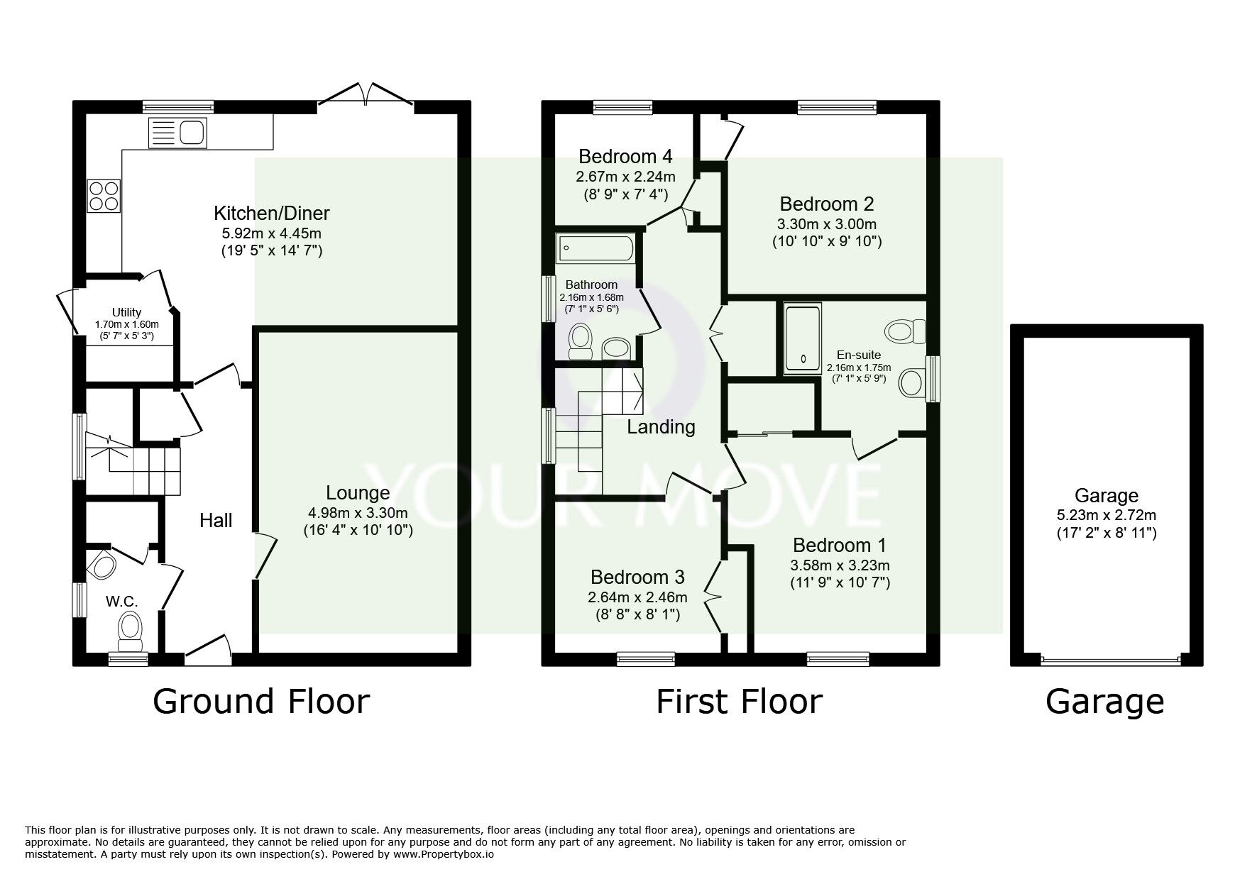 Floorplan of 4 bedroom Detached House to rent, Slatewalk Way, Glenfield, Leicestershire, LE3