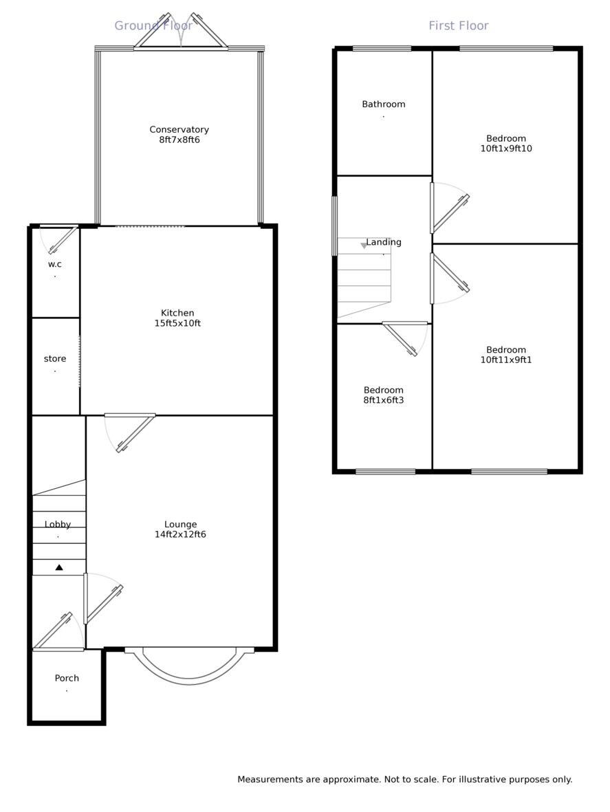 Floorplan of 3 bedroom Semi Detached House to rent, Arden Avenue, Leicester, Leicestershire, LE3