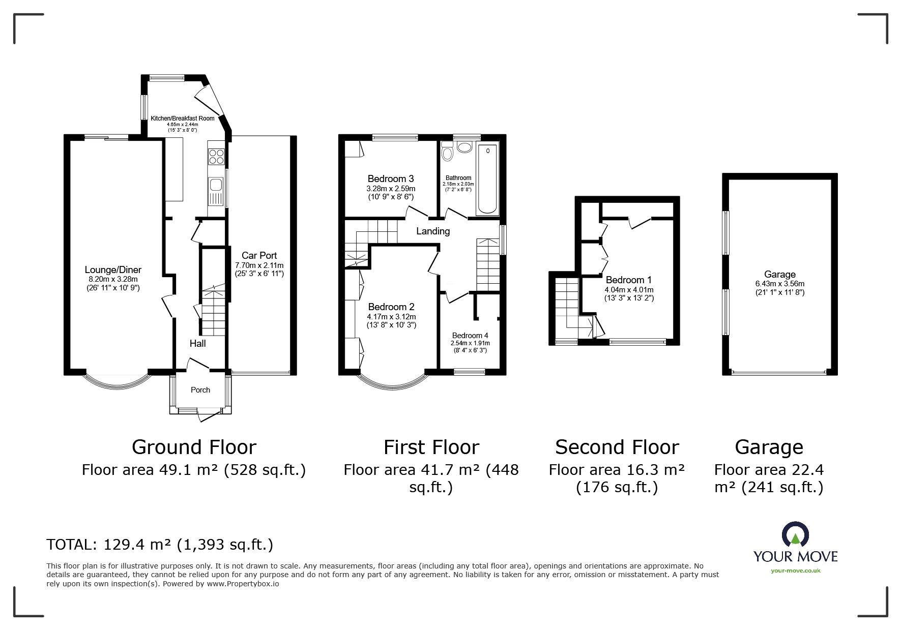 Floorplan of 4 bedroom Semi Detached House for sale, Anstey Lane, Leicester, Leicestershire, LE4