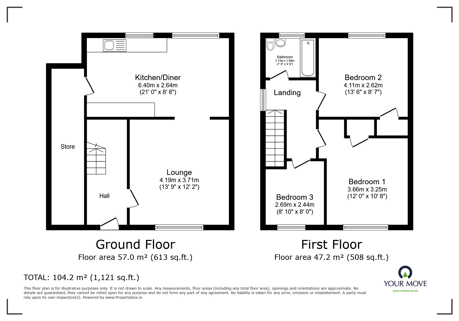 Floorplan of 3 bedroom Semi Detached House for sale, Birds Nest Avenue, Leicester, Leicestershire, LE3