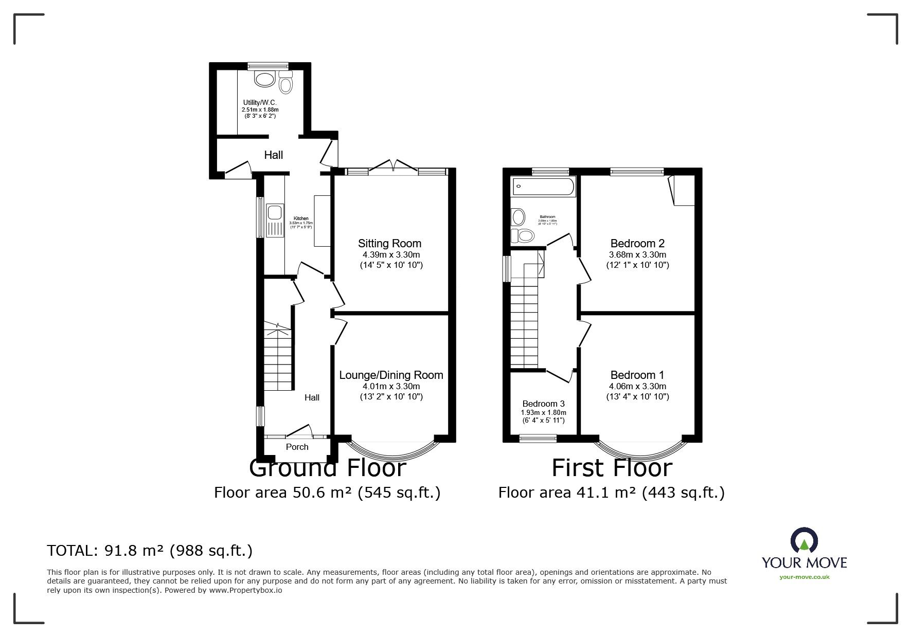 Floorplan of 3 bedroom Semi Detached House for sale, Cavendish Road, Leicester, Leicestershire, LE2