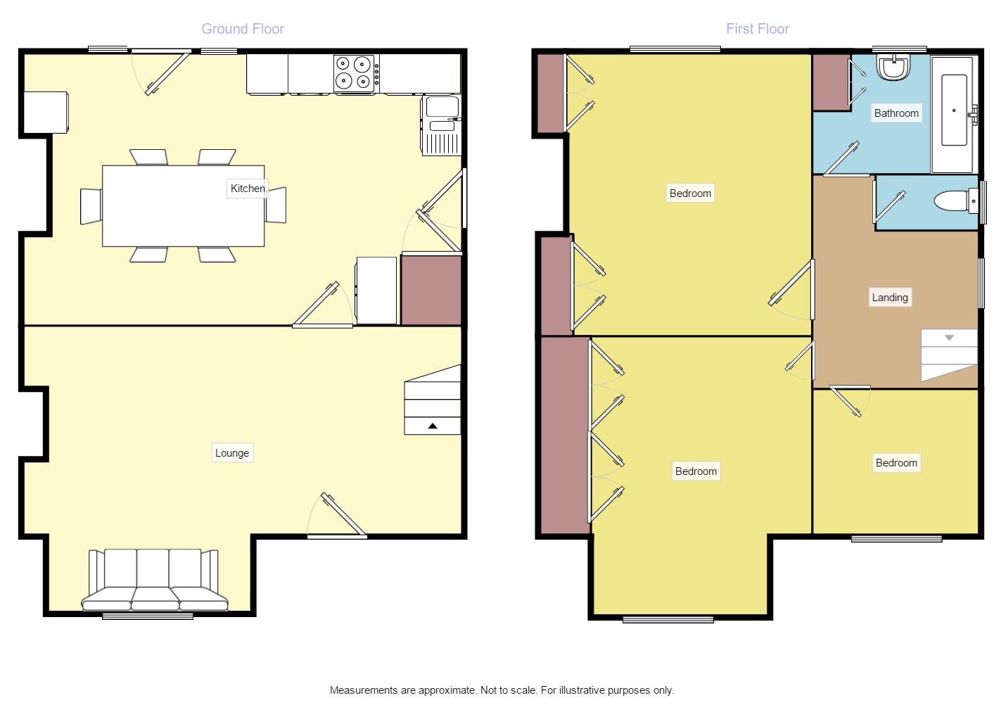 Floorplan of 3 bedroom Semi Detached House to rent, Sandhill Oval, Leeds, LS17