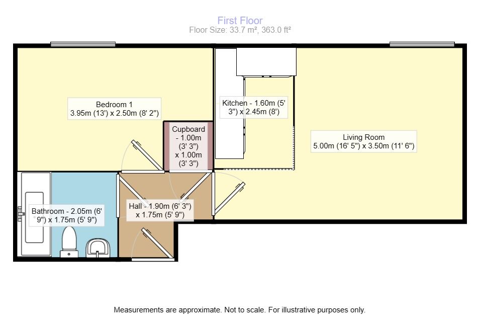 Floorplan of 1 bedroom  Flat to rent, Westgate, Wetherby, West Yorkshire, LS22