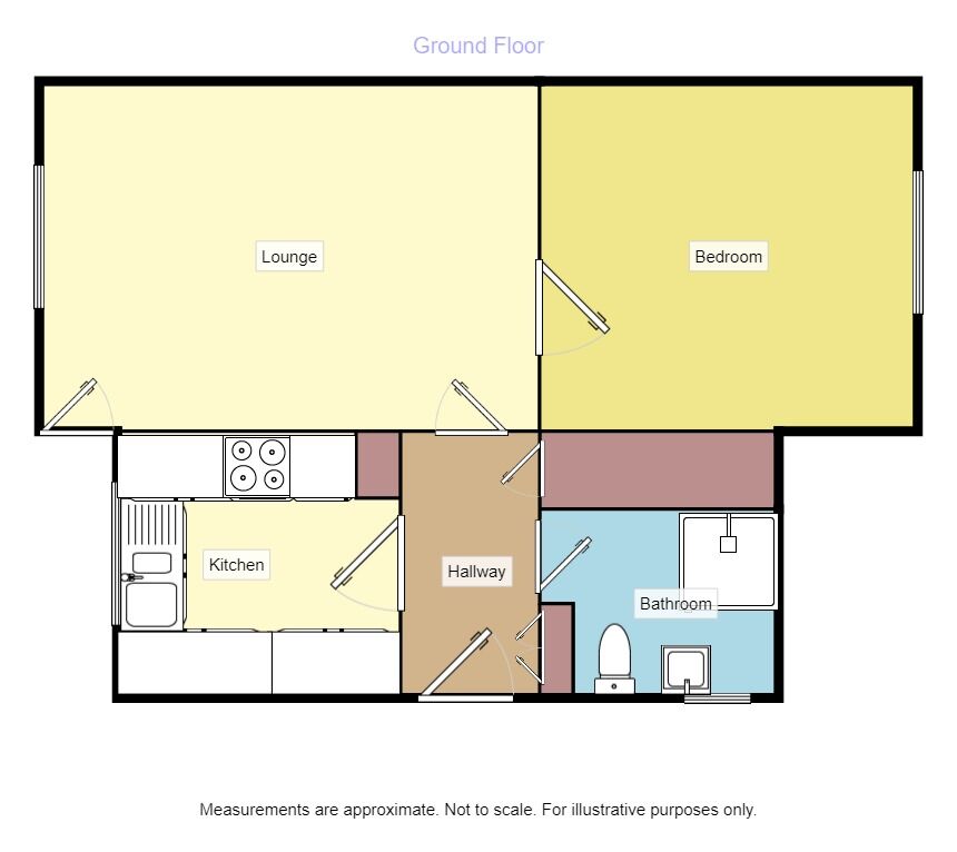 Floorplan of 1 bedroom  Flat for sale, Fieldhouse Drive, Leeds, LS17